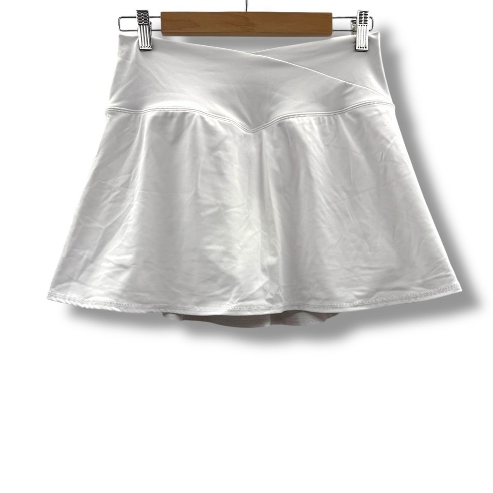 Z by Zella Active Skort Women's Size Large White Crossover Waist Stretch